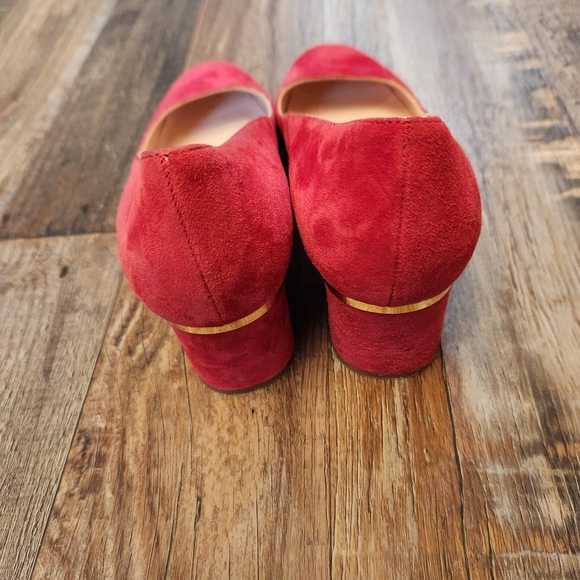 Kate Spade New York Red Suede Pump - Picture 3 of 6
